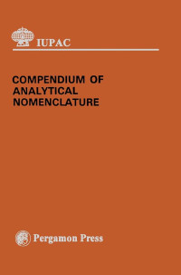 Image of compendium of analytical nomenclature